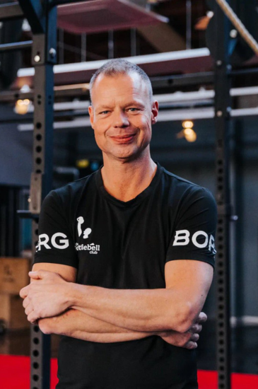 Marco Zijlstra, trainer bij The Kettlebell Club in Nijmegen.